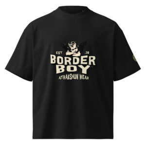 borderboy oversized high neck t shirt